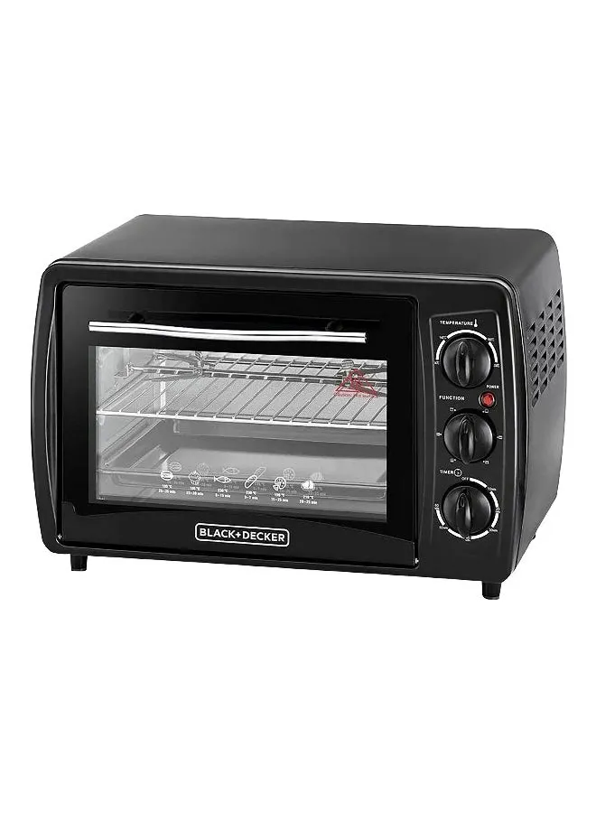 1380W Double Glass Toaster Oven Black 19 L TRO19RDG-B5 Black-1