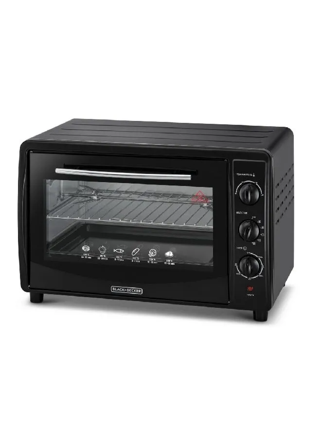 1800W Double Glass Toaster Oven Black 45 L TRO45RDG-B5 Black-1