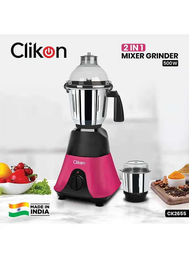 2-In-1 Mixer Grinder 500 W CK2655 Red/Black-2