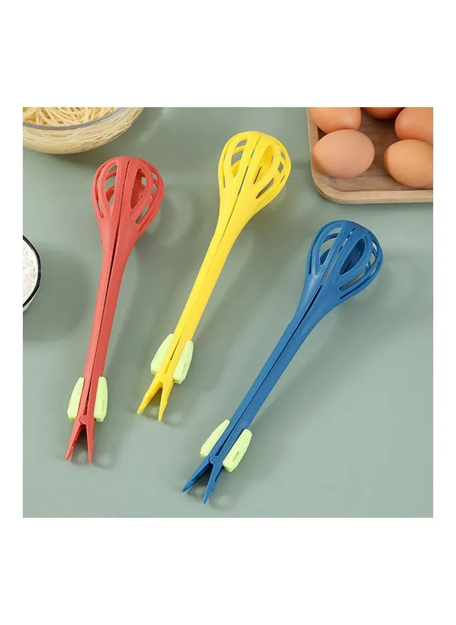 2 In 1 Multi-use Anti-slid Handle Egg Whisk Red 29x8x2.5cm-2