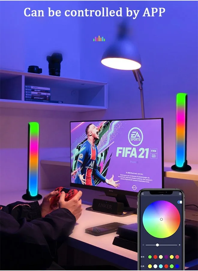 شريط إضاءة LED بألوان RGB لإعداد الألعاب وتحسين جو الغرفة-2