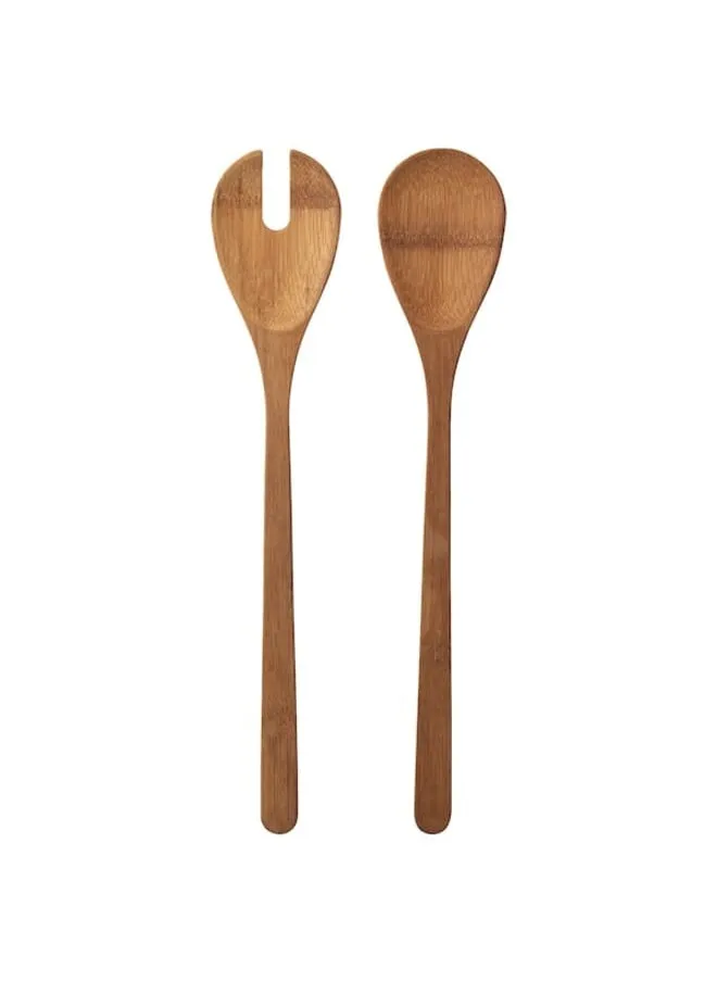 2-piece salad servers set bamboo-1