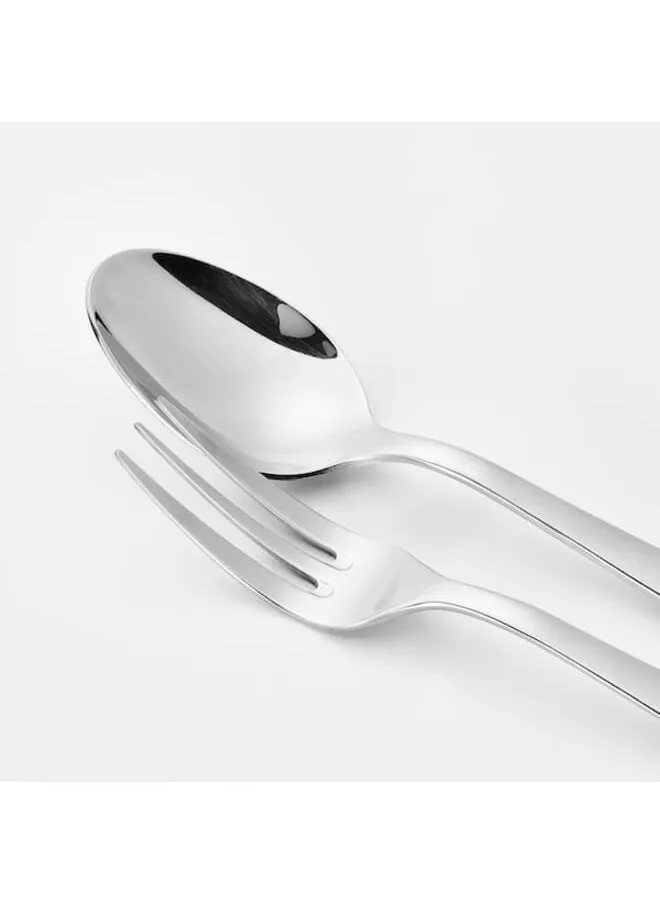 2-piece serving set stainless steel 24 cm-2