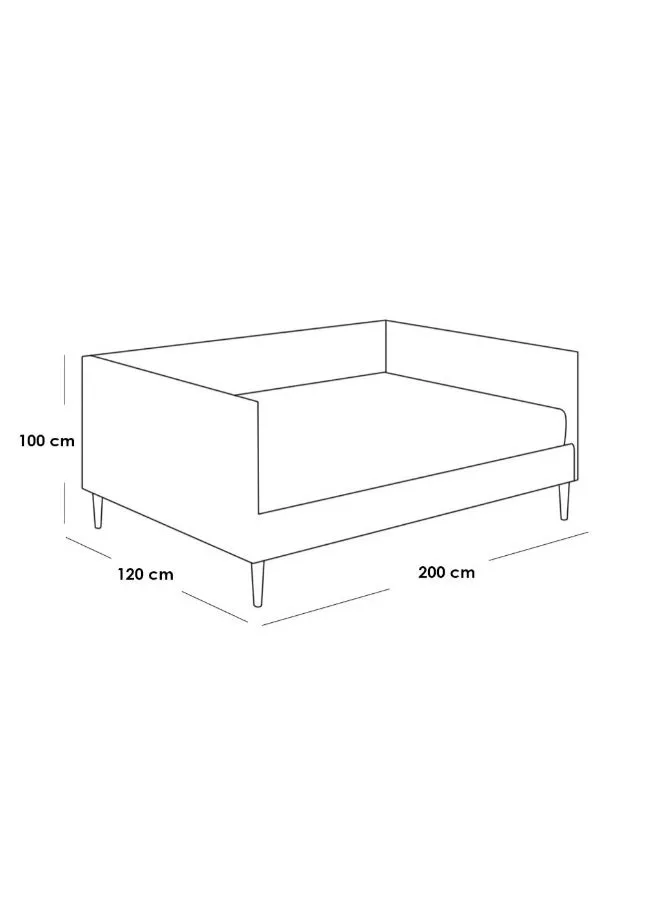 الهوم كنبة سرير مقعدين 200x100x120 سم - بيج-2