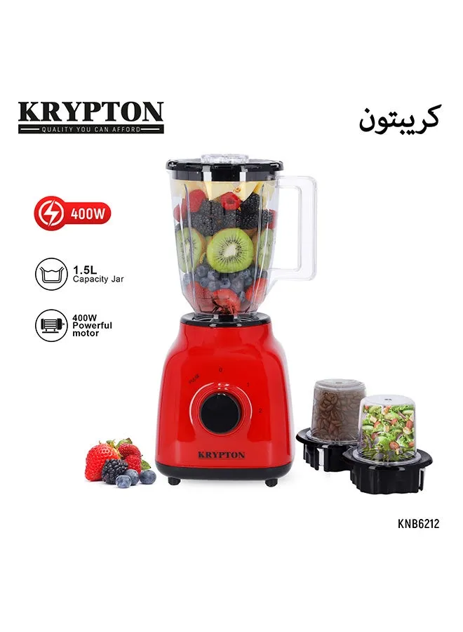 خلاط متعدد الوظائف 3 في 1 1.5 L 400 W KNB6212 أحمر-1