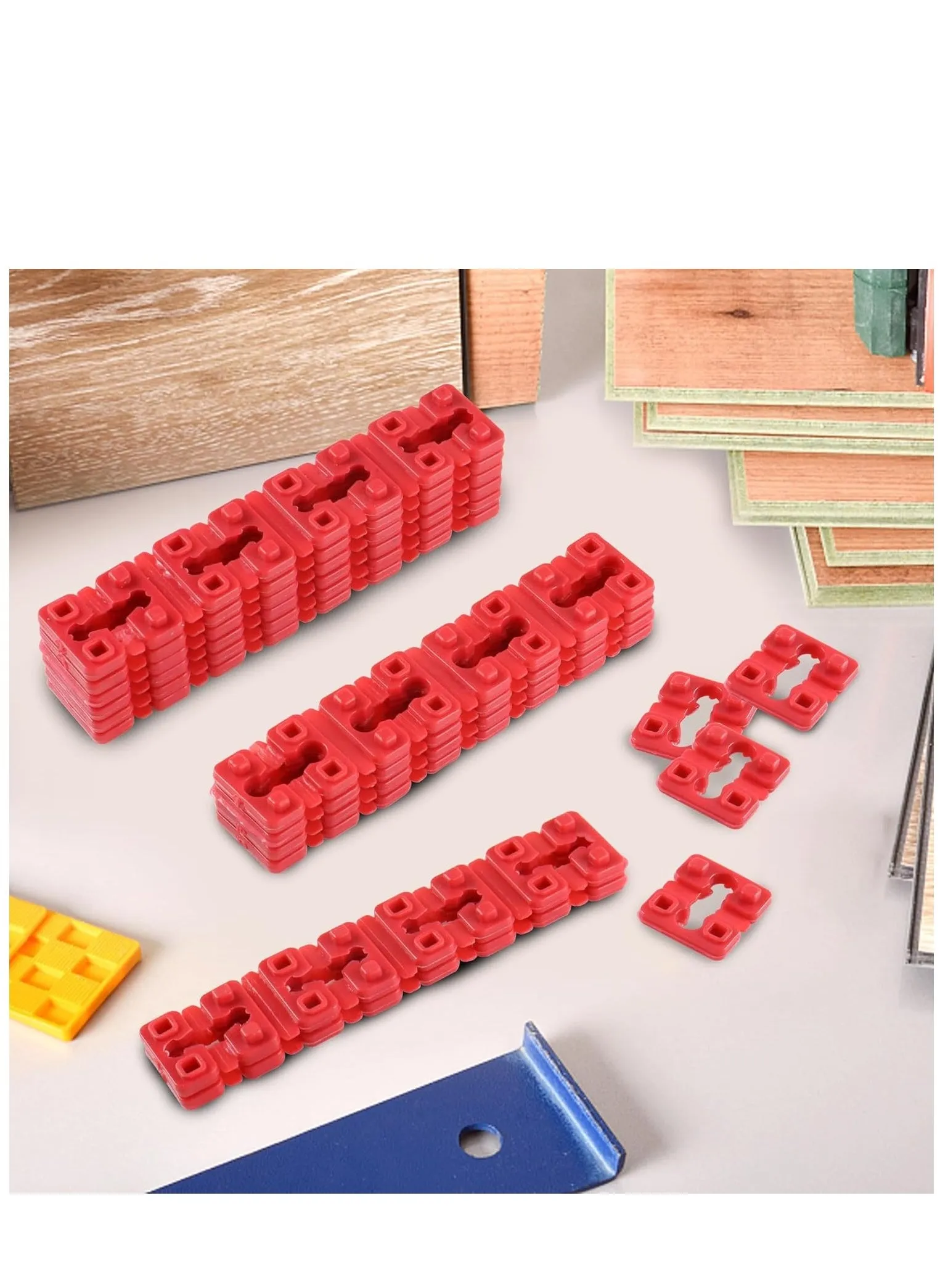 36Pcs Electrical Outlet Spacers, Red Outlet Spacers for Electrical Box Outlet Spacers Shims Switch Receptacle Spacers Socket Spacers for Electrical Box or Loose Outlet Plug Fix Plastic-2