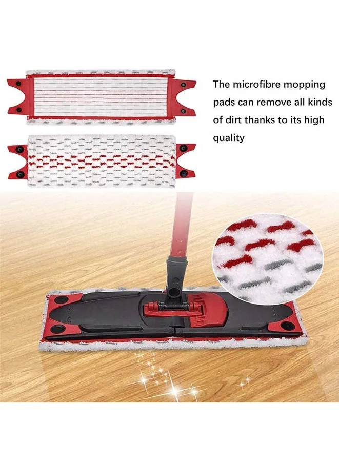 عبوة من 4 قطع من وسادات إعادة التعبئة من الألياف الدقيقة المتوافقة مع عبوة إعادة ملء ممسحة Vileda Ultramax المصنوعة من الألياف الدقيقة-2
