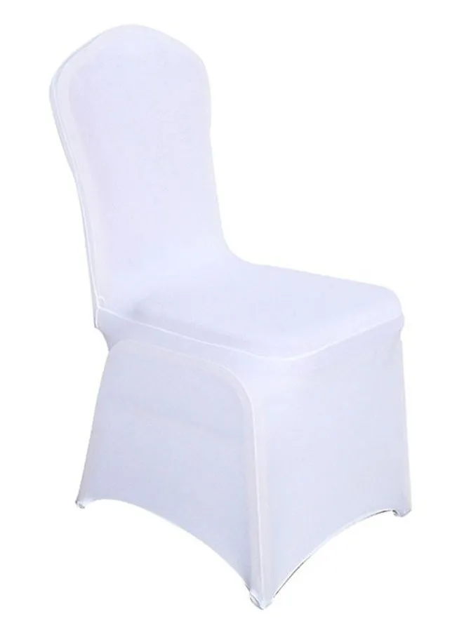 6-Piece Chair Cover,Stretch Dining Chair Covers,All Inclusive Design Stretch Chair Cover for Party Universal, Banquet, Wedding Event, Hotel(White)-1