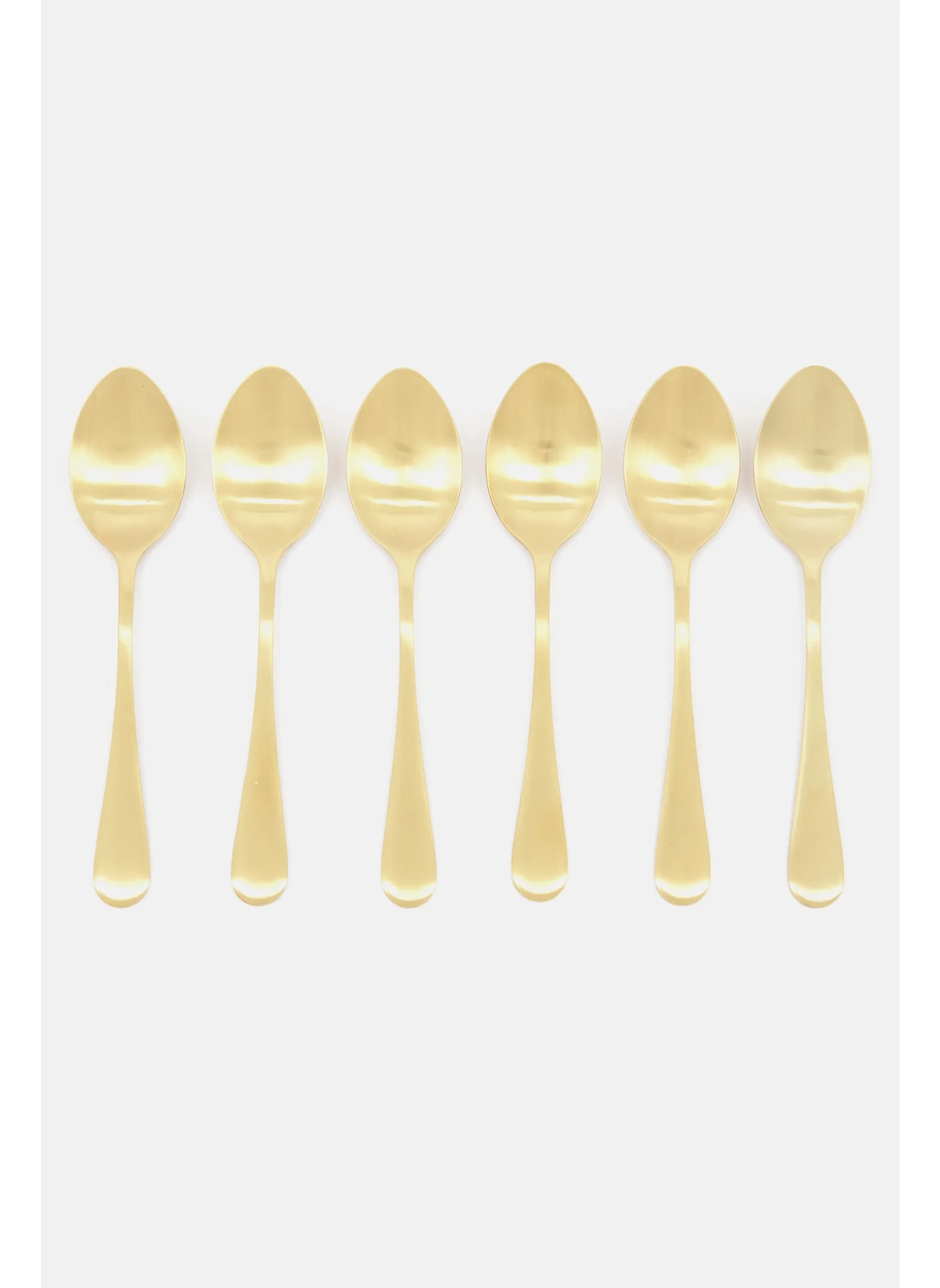 6 Pieces Tea Spoon, Gold-2