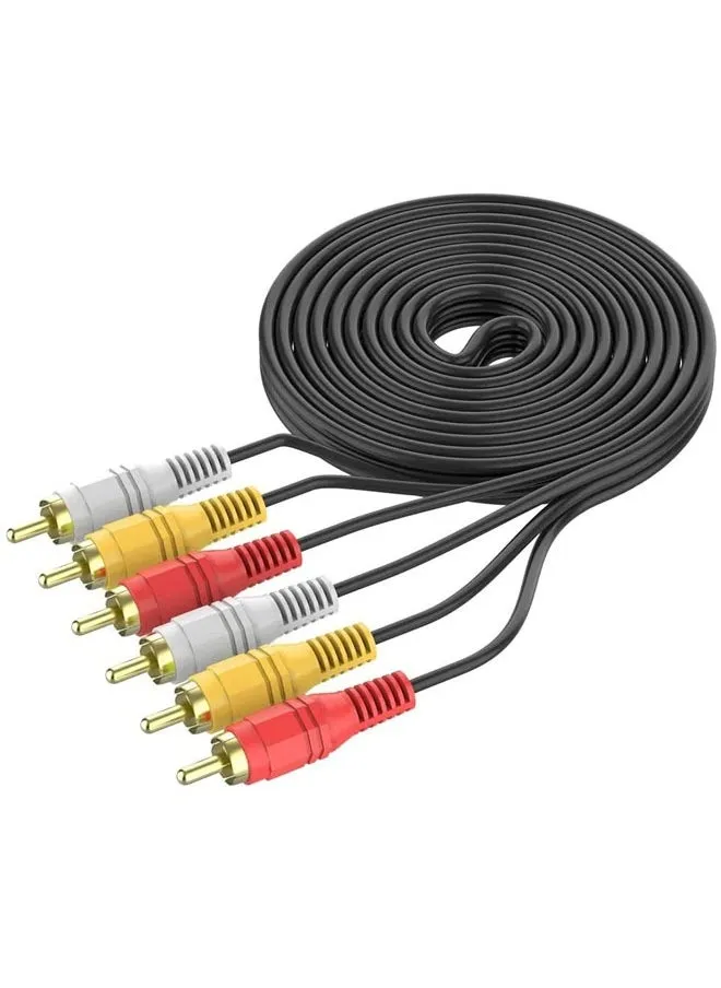 6 دبوس 3 RCA/M-3 Rca/M ts TCV3303N N/مطلي كابل الصوت والفيديو RCA متعدد الألوان 3MTR-1