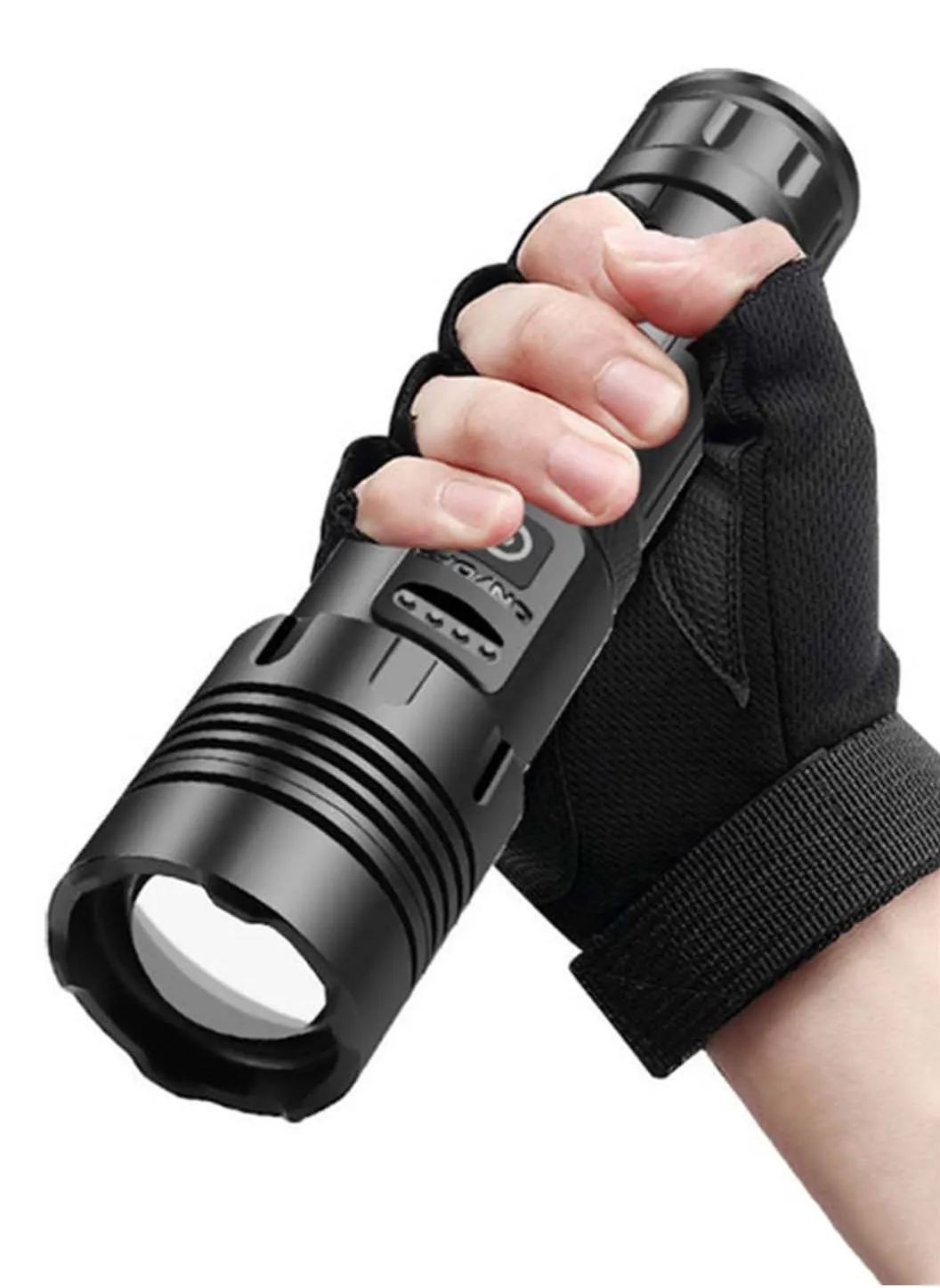 7 lighting modes LED Flashlights High Lumens, USB Rechargeable Flashlights Support Computers, Cars, Plugs  charging, Suitable for All Occasions-2