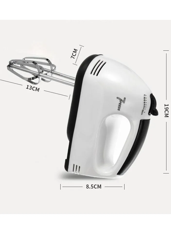 خلاط يدوي كهربائي بسبع سرعات باللون الأبيض-2