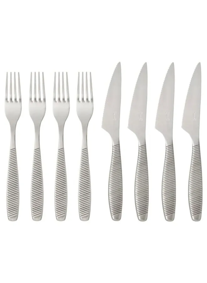 8-piece steak cutlery set stainless steel-1