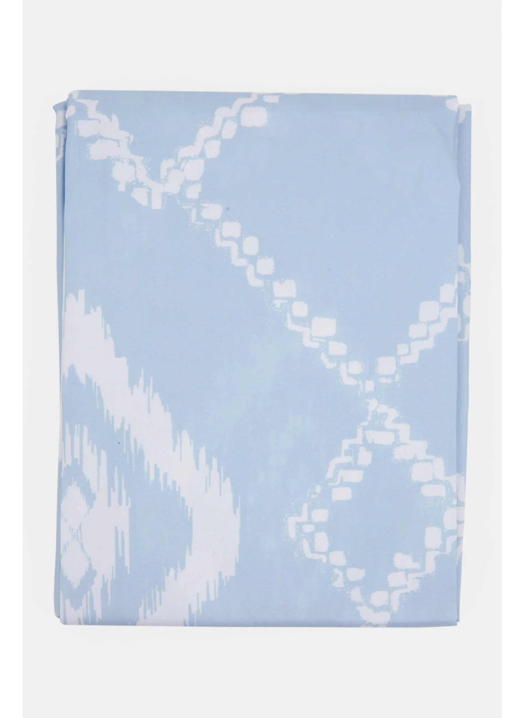 Allover Print Shower Curtain 72 x 70 cm, Blue/White-2