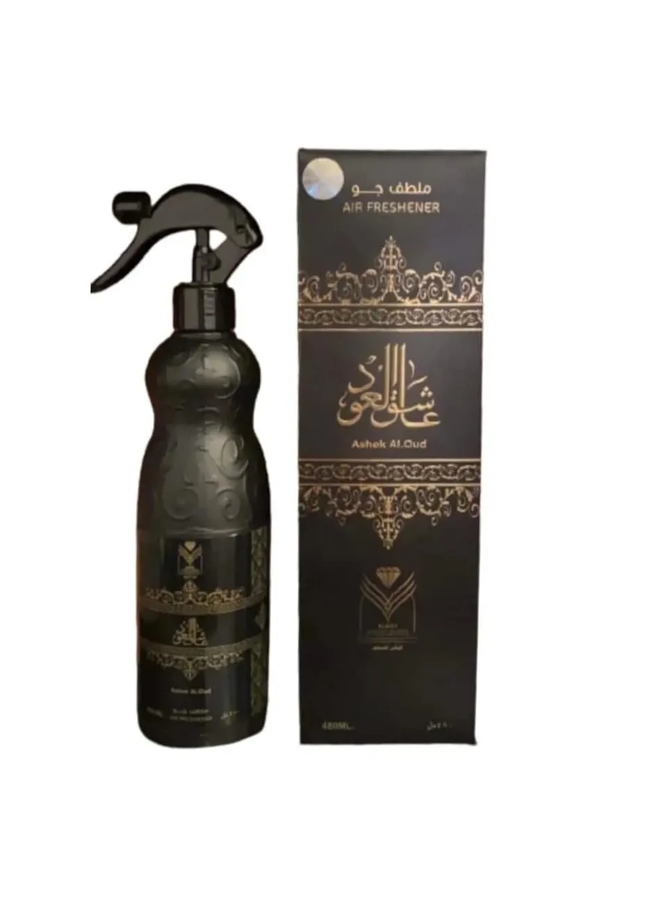 معطر منزل عاشق العود شفاف 480ملليلتر-2