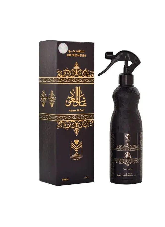 معطر منزل عاشق العود شفاف 480 مل-1