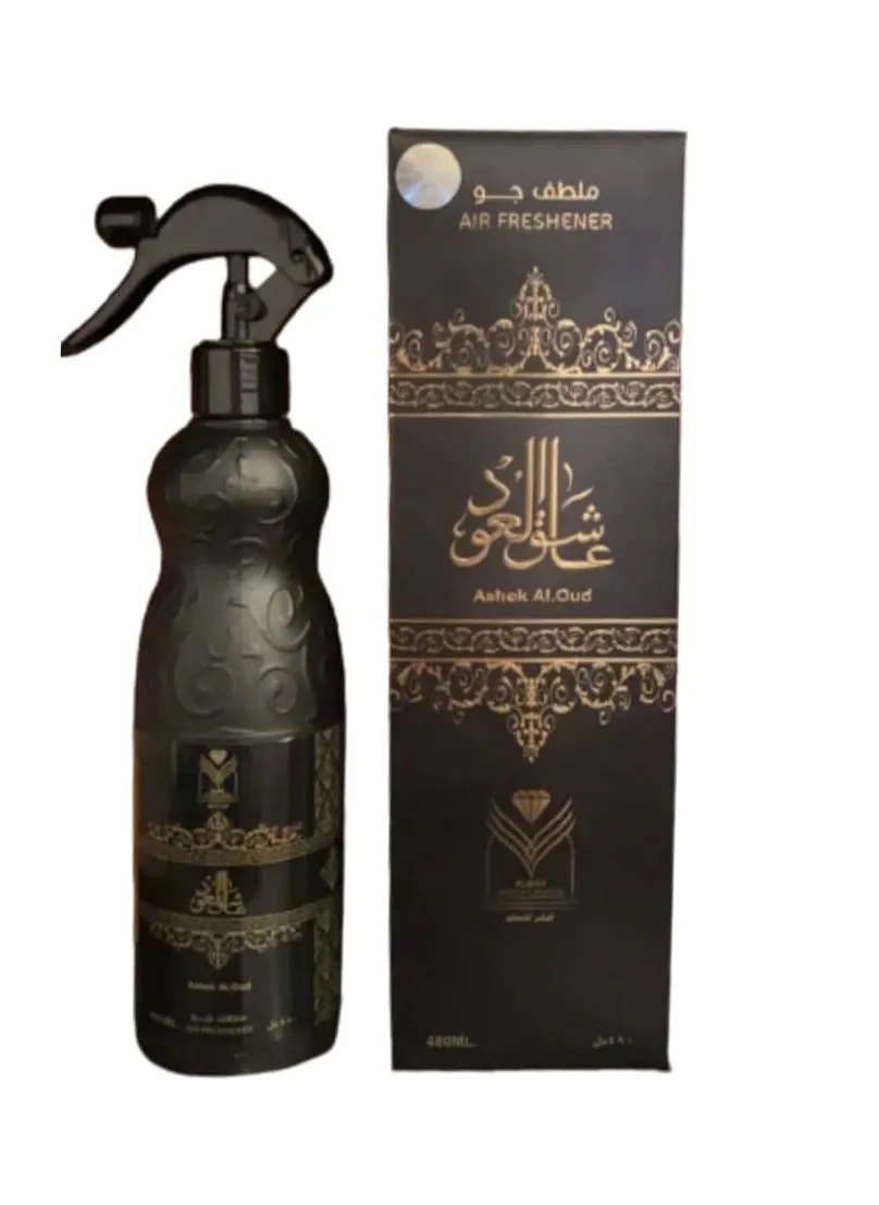 معطر منزل عاشق العود شفاف 480ملليلتر-1