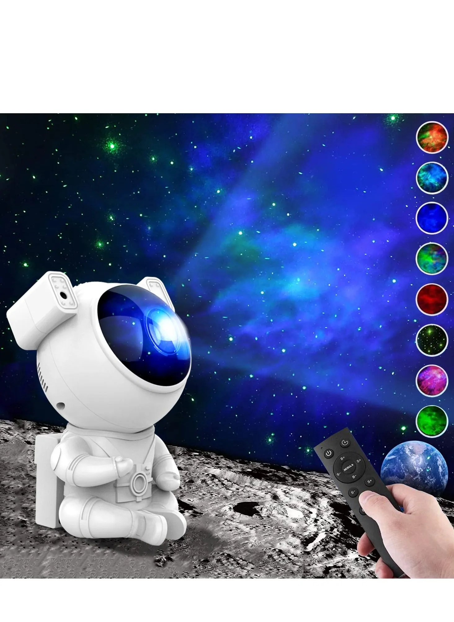 Astronaut Projector Starry Sky Galaxy Stars Projector Night Light LED Lamp for Bedroom Room Decor Decorative Nightlights-2