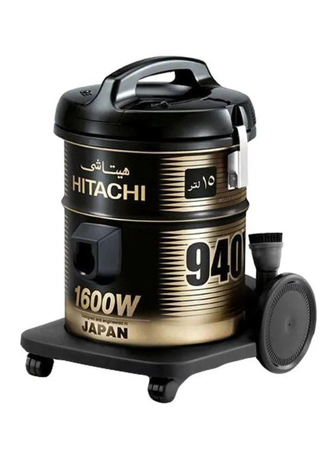 مكنسة كهربائية بحاوية بقدرة 1600 وات 15 L 1600 W CV-940Y SS220 BK أسود-1