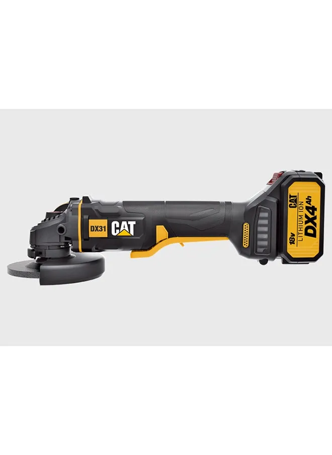 CAT DX31 مطحنة زاوية احترافية بقطر 115 مم وجهاز فرشليس بجهد 18 فولت-1