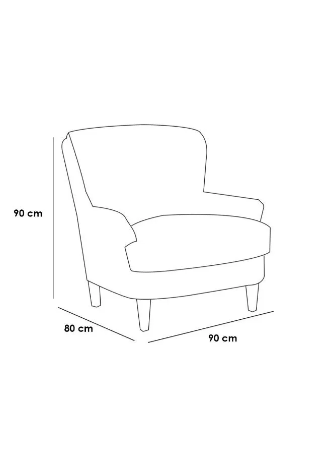 كرسي - 90×80×90 سم - بيج-2