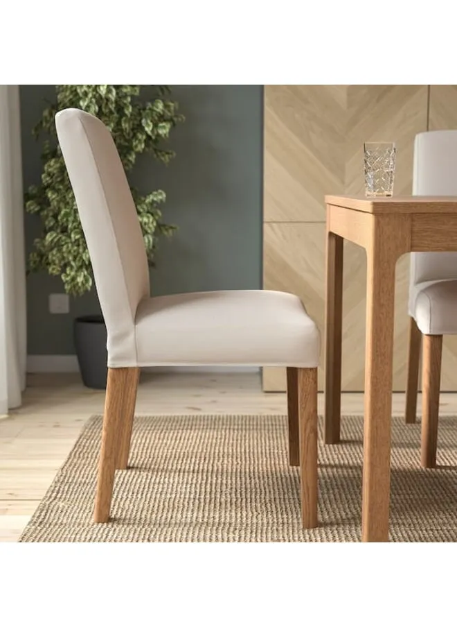 Chair oak effect Hallarp beige-2