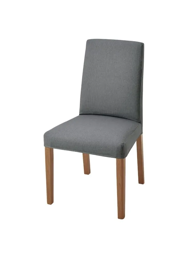 Chair oak effect Nykvarn grey-1