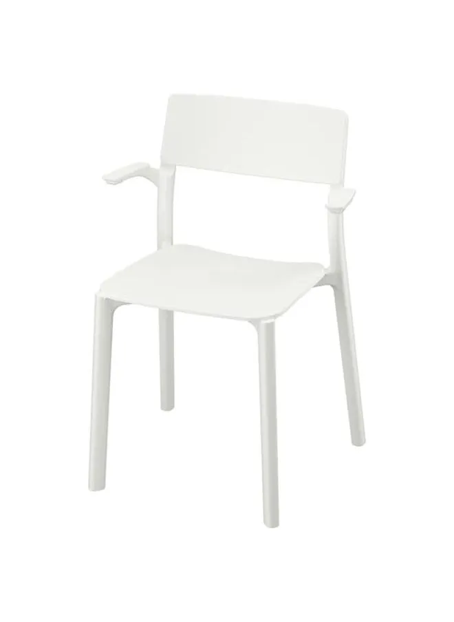 Chair with armrests white-1