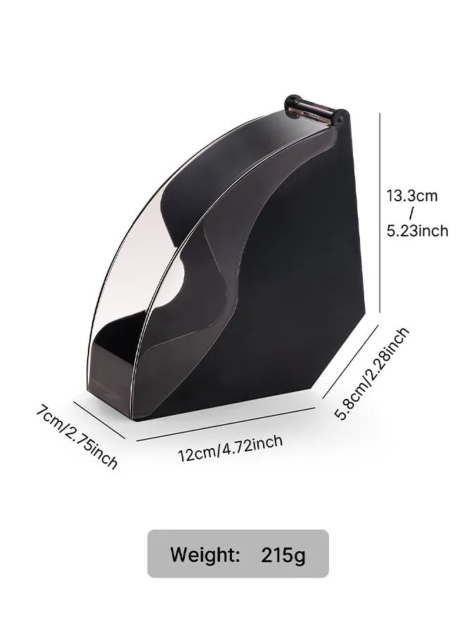 حامل ورق فلتر القهوة بالتنقيط اليدوي 18x17x10 سم مع غطاء مقاوم للغبار مناسب لحجم ورق فلتر 01,02 وV60-2