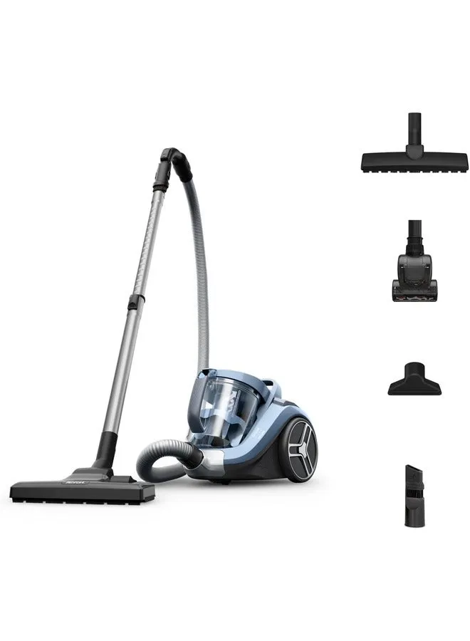 Compact Power XXL Bagless Vacuum Cleaner | Animal Kit | 900 W | Max Low Consumption Motor | Advanced 3-Level Cyclonic Filtration | Aqua & Gray | 2 Years Warranty | TW4B71HA 2.5 L 900 W TW4B71HA Aqua/Gray-1