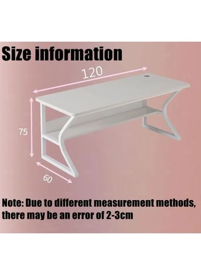 مكتب كمبيوتر مكتب دراسة مكتب منزلي حديث ، مكتب كمبيوتر للعمل ، كتابة ، دراسة ، غرفة نوم ، طاولة كمبيوتر ، محطة عمل تنفيذية للمكتب المنزلي (أبيض)-2