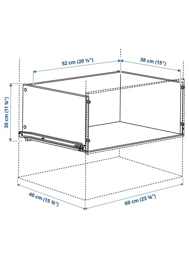 درج بدون واجهة أبيض 30X40 سم-2