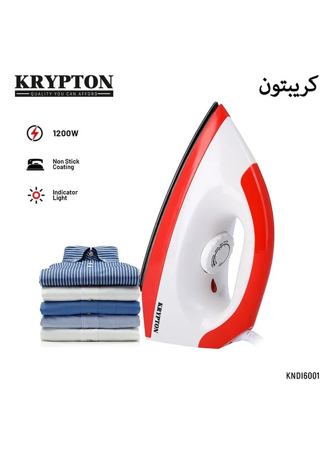 جهاز طي للاستخدام الجاف 1200 W KNDI6001 أبيض/أحمر-1