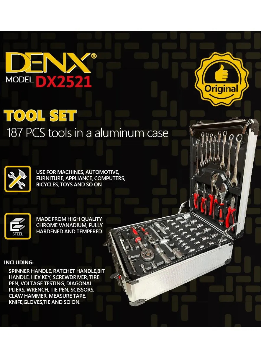 DX2521 - Tool kit for car and home 187 PCS tools-2