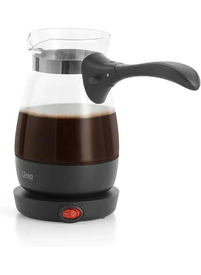 Electric Coffee Machine with a glass carafe and an easy-to-control plastic handle 400 ml 600 W JN03401 Black-2