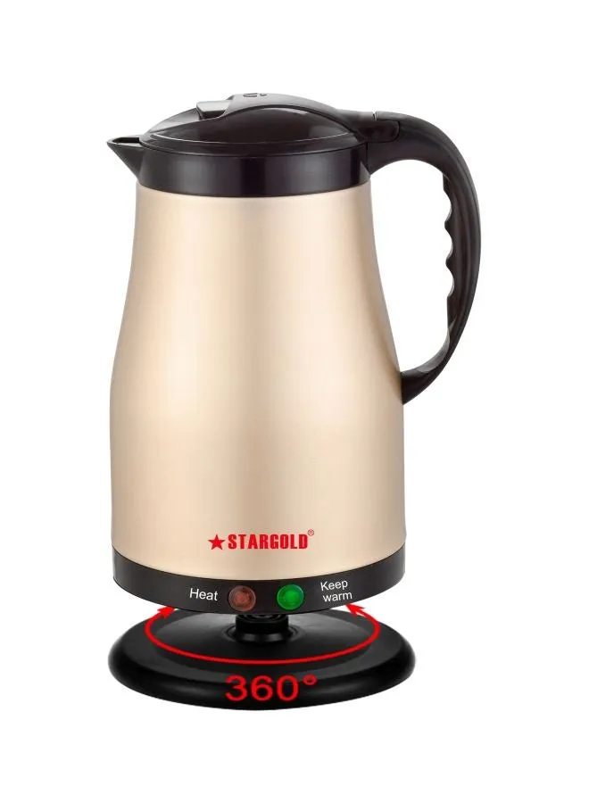 غلاية كهربائية 1.5 L 1600.0 W SG-K1457 ذهبي/ أسود-2