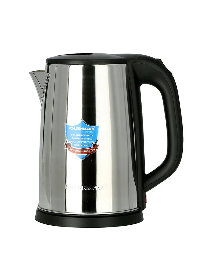 غلاية كهربائية 2.5 L 1800.0 W OMK2332 أسود/ فضي-1