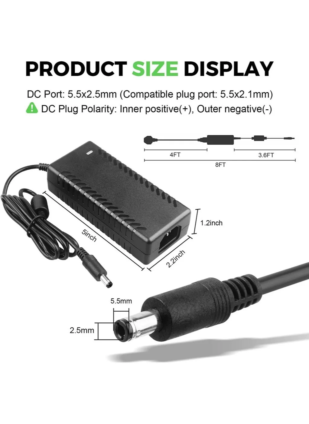 ELIKLIV 15V 4A Power Supply 60W Adapter Compatible with Pioneer Airplay A1 A3 A4 XW-SMA XWSMA XW-SMA1 XW-SMA1-K XW-SMA3 XW-SMA3-K Wireless Sound Speaker, Polk Audio Signa DSB1 DSB2 Solo SE Speaker-2