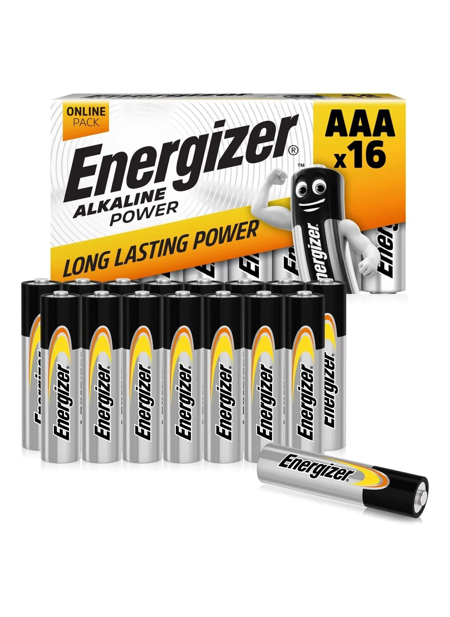 Energizer AAA Batteries, Alkaline Power, 16 Pack, AAA Battery Pack - Noon Exclusive-1