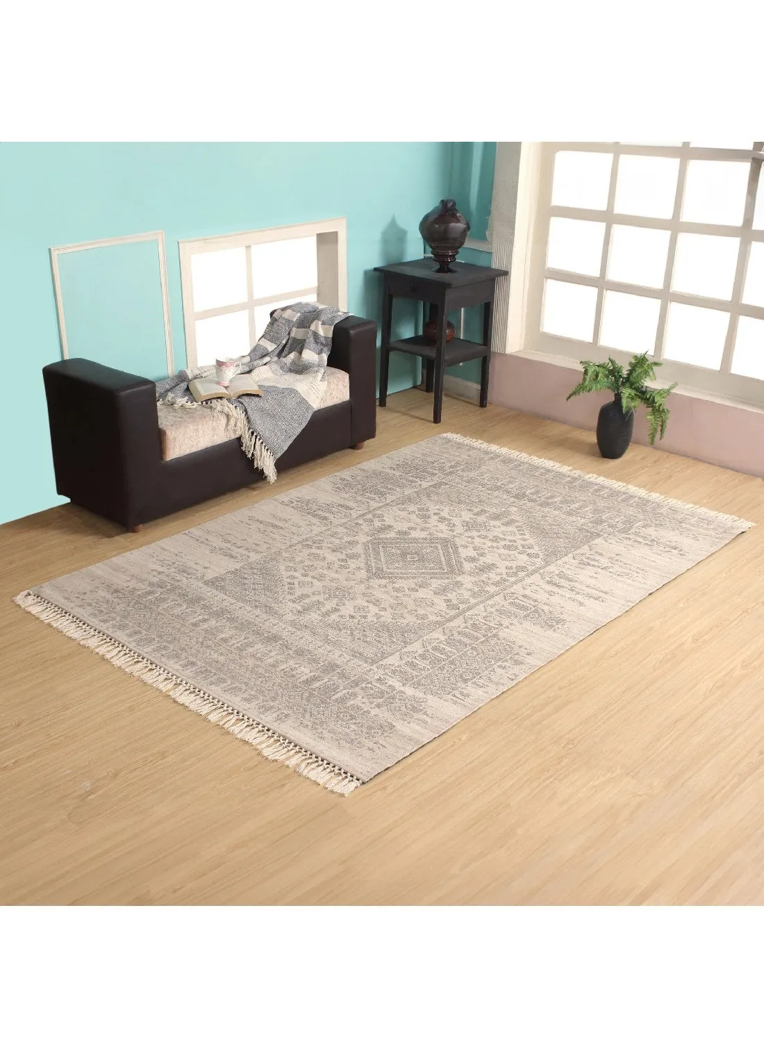 Ensi Woollen Jacquard Rug 170 x 120 cm-1