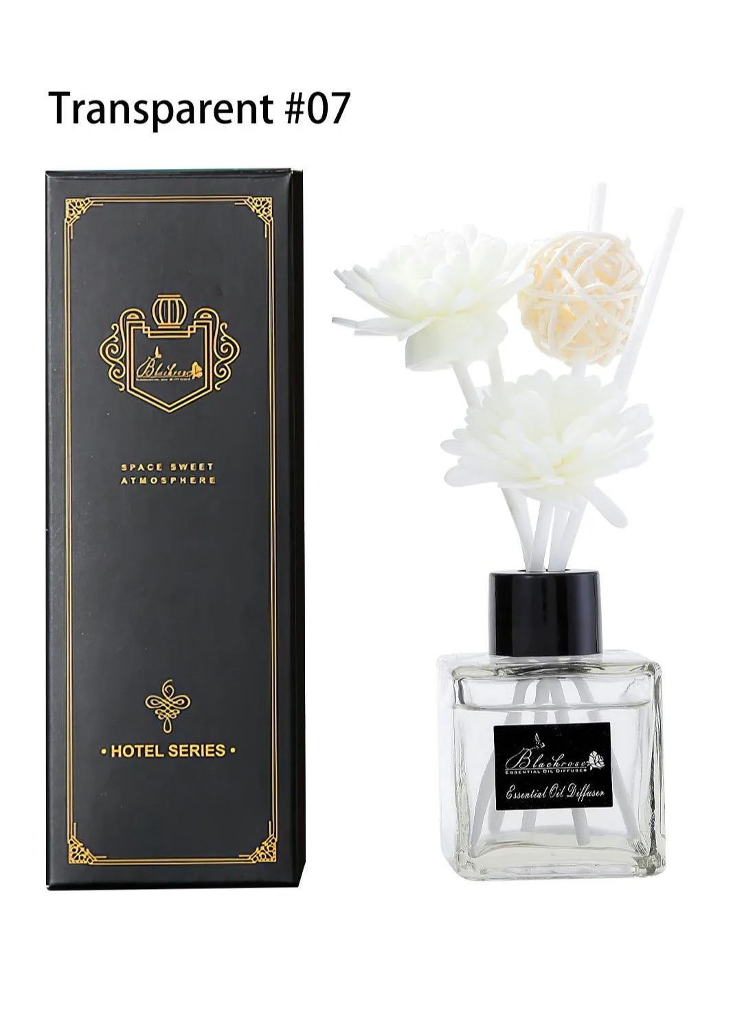 ناشر الزيت العطري ريد ناشر مع أعواد ناشرة للبخور خالٍ من اللهب يدوم طويلاً معطر هواء طبيعي أنيق وطبيعي يزيل الرائحة لهدية مكتب المنزل والفندق 50 مل عطر ساحر-1