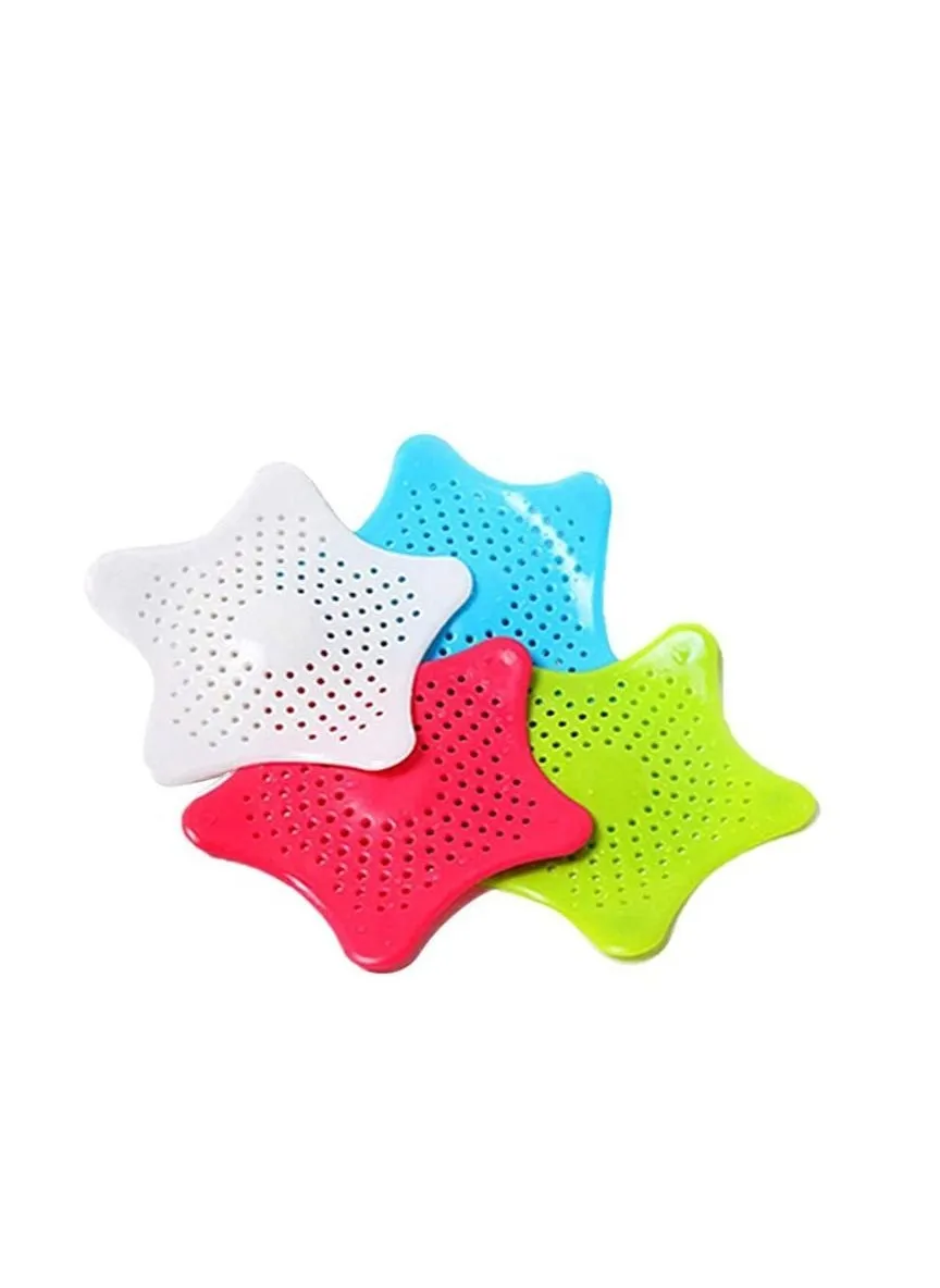 Filter Pad, Cup 4pc Ilica Gel to Clean The Prevent Water Pipe from Clogging for Kitchen Drains Food Residue and Hair (White, Pink, Green)-2