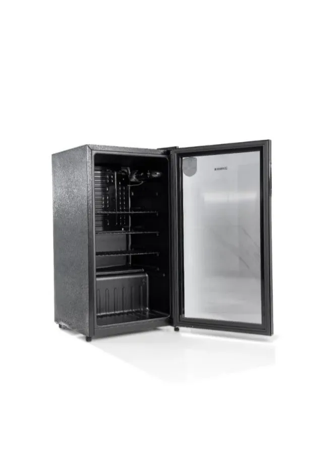 Fisher Single Door Display Refrigerator, 3.14 Feet, 88 Liters, Stylish Black Glass Door - Perfect for Showcasing Your Products!-2