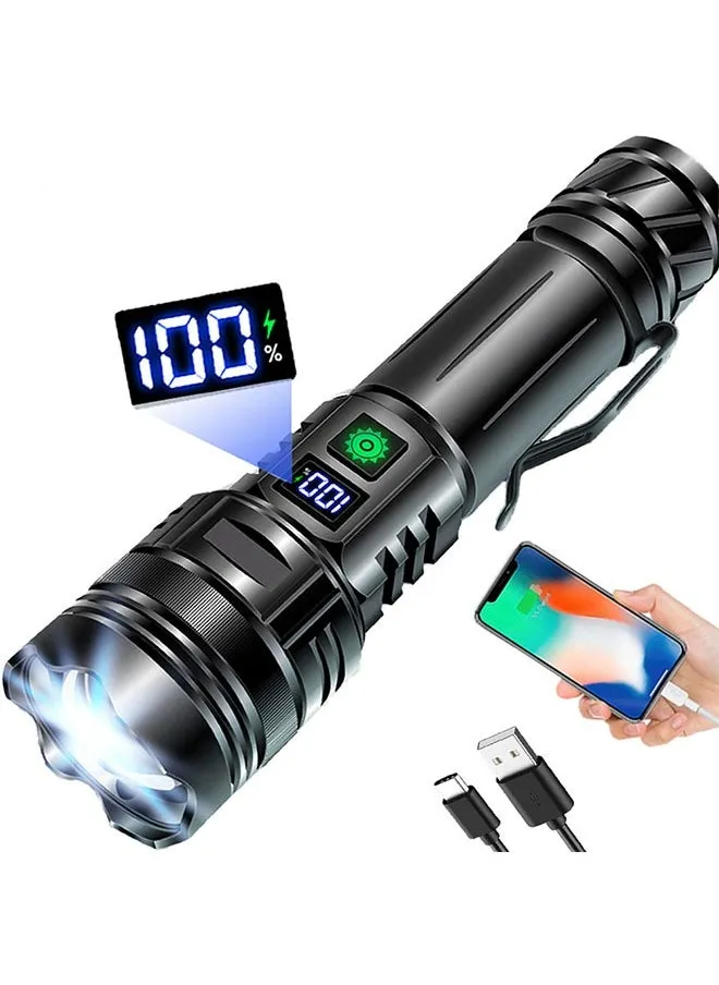 Flashlights 20000 High Lumens Rechargeable,1500 Meters Long Beam Super Bright LED Flash Light with Power Display and IPX5 Waterproof for Camping, 20H Runtime,5 Modes,Zoomable Handheld Flashlight-1