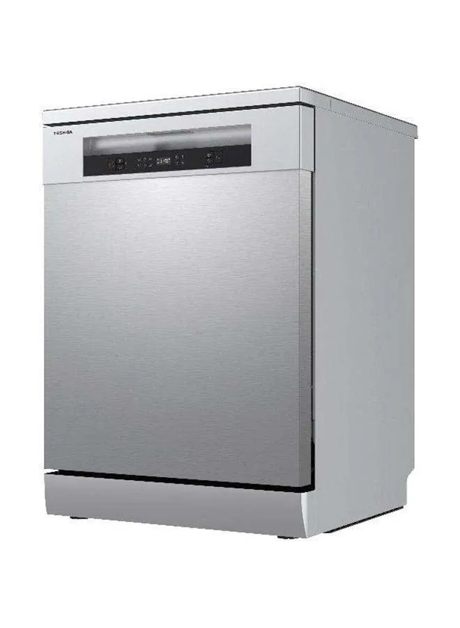 Free Standing Dishwasher 14 Place Setting 6 Programs Silver 127 kW DW-14F5ME(S)-SA Silver-2