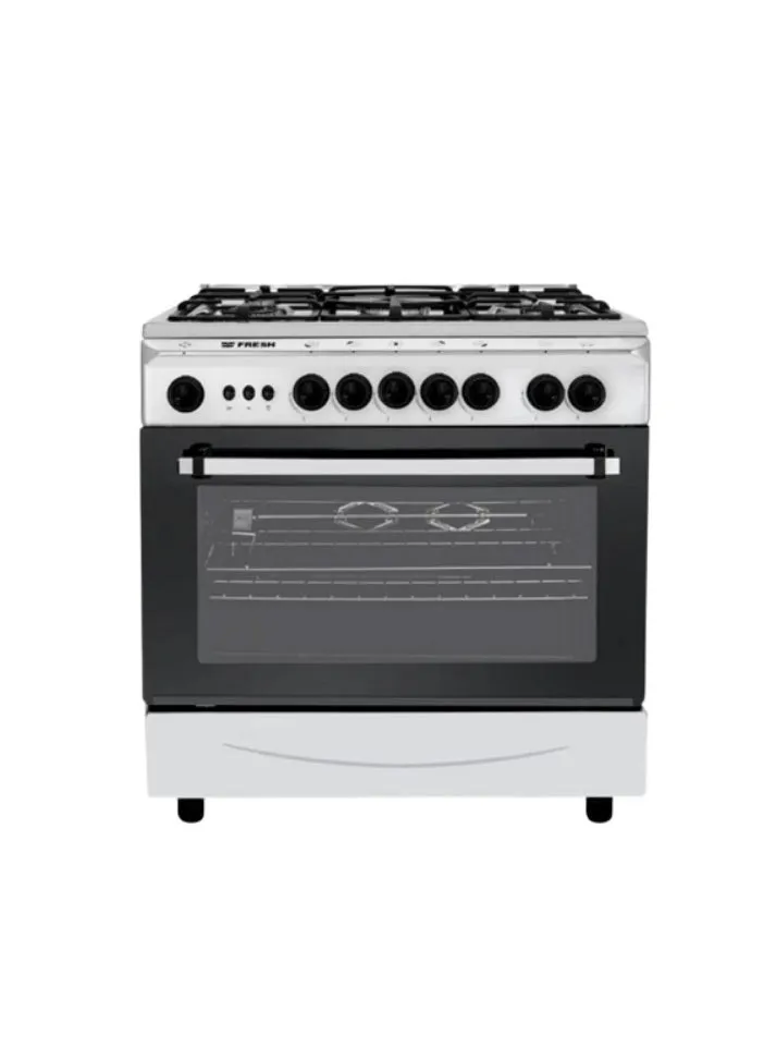 Fresh Egyptian Gas Oven with 5 Burners, 60x90 cm, Durable Stainless Steel Design - Safety and Performance Combined!-2