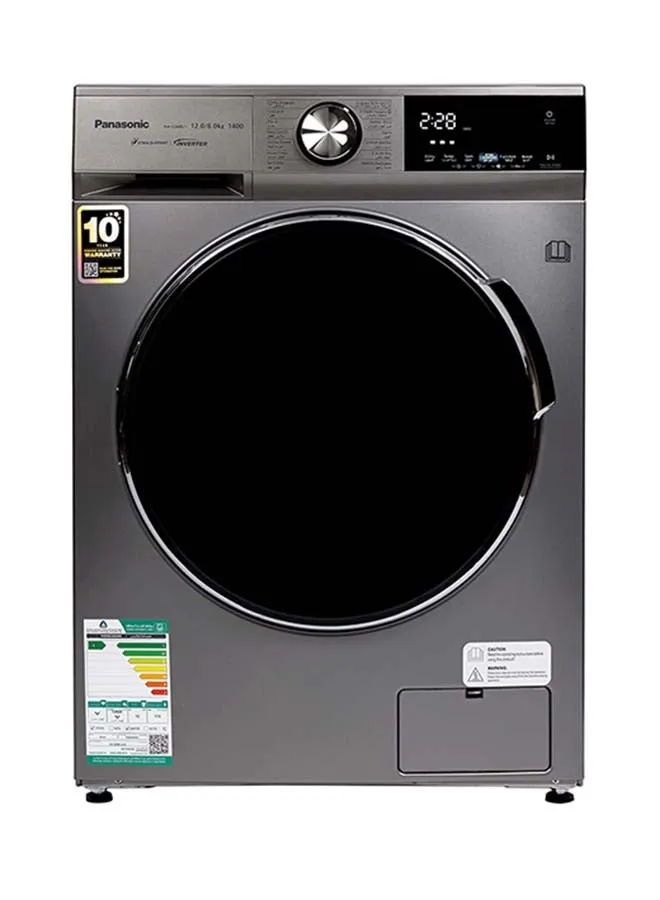 Front Load Washer  Dryer 12/8 Kg Inverter Steam Hygiene Silver 178 kW NA-S24ML1LSA Silver-1