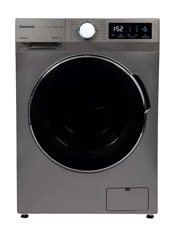 Front Load Washing Machine 8kg Inverter Hygiene Care Silver 143 kW NA-16MG1LSA Silver-1