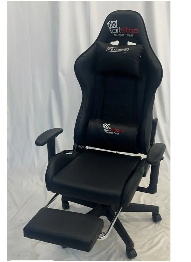 Gaming Chair with Footrest Computer Chair Deak Chair High Back Racing Style Office Chair with Headrest Support Adjustable Office Chair  62*48*132cm-1