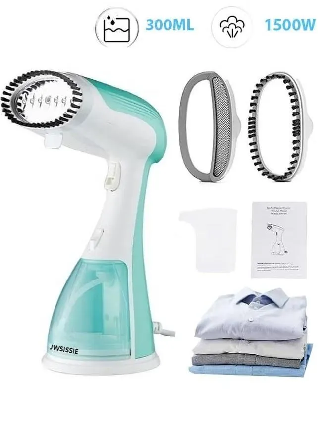 Garment Steamer Iron,High-Power Handheld Garment Steamer Clothes Steamer Portable Steam Iron 30s Fast Heat-up Ironing Wrinkle Remover -1500W 300ML-1